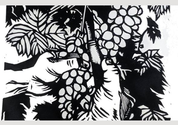 Special Exhibit: Secret Harvests linoleum block prints